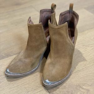 Jeffrey Campbell Women's Cromwell Suede Cowboy Booties